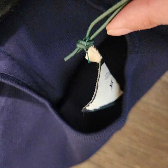 Tuckernuck Navy Mixed Media Juliette Dress Small Label coming detached - Picture 6 of 11